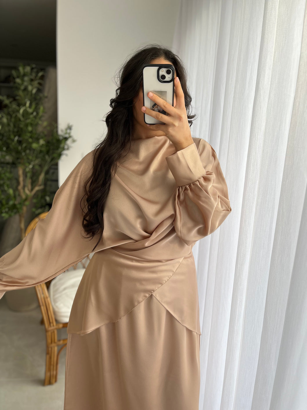 Ensemble 2 pièces top&jupe - BEIGE ROSÉ