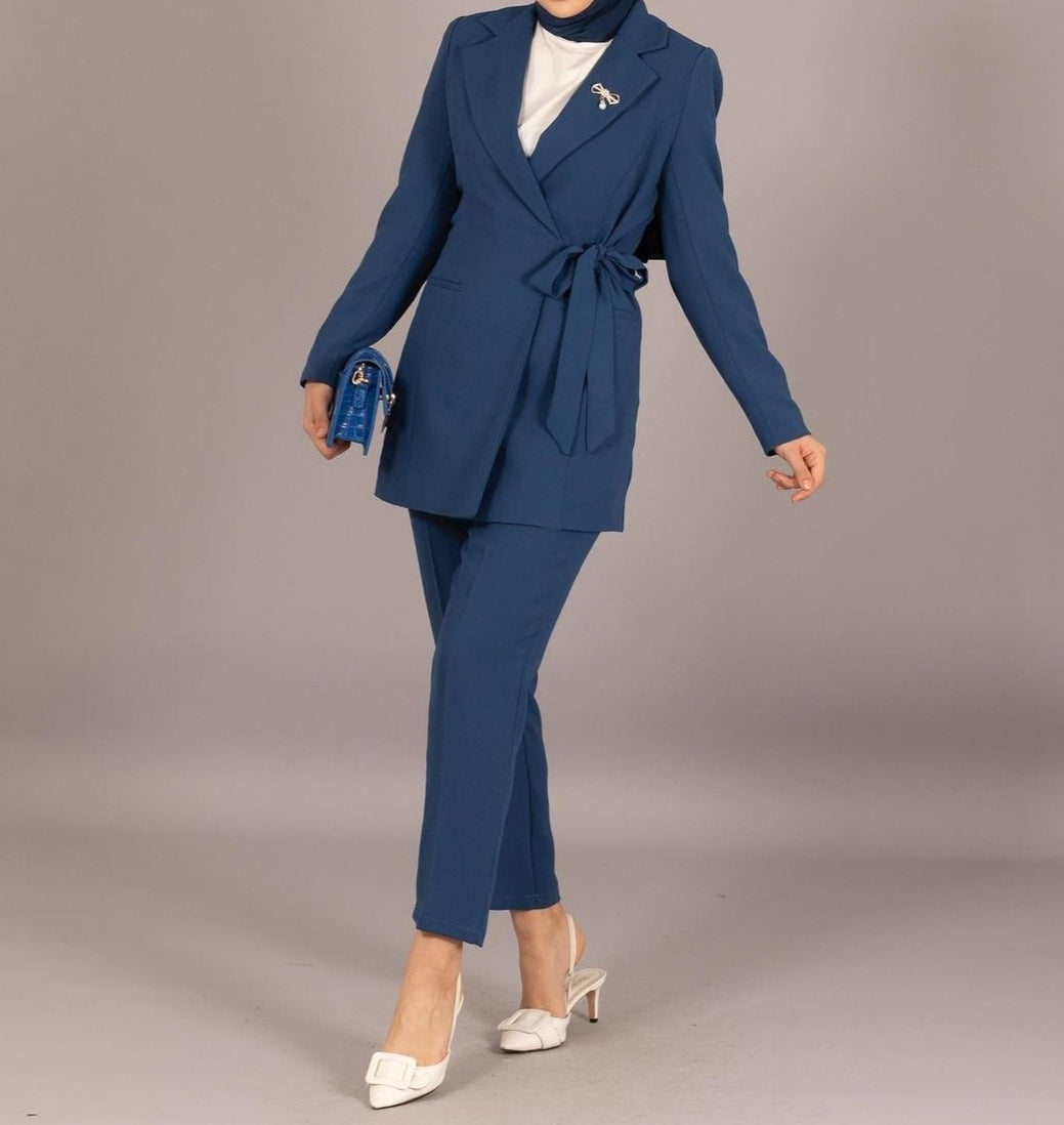 Ensemble Tailleur grande Taille - Bleu