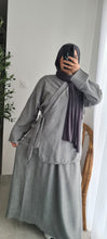 Charger l&#39;image dans la galerie, Ensemble Wrap Top et JUPE-GRIS
