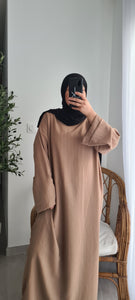 Robe légère TEXTURÉ-TAUPE