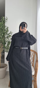 Robe légère TEXTURÉ-NOIR