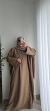 Charger l&#39;image dans la galerie, ABAYA FARASHA-TAUPE
