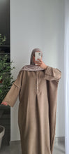 Charger l&#39;image dans la galerie, ABAYA FARASHA-TAUPE
