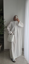 Charger l&#39;image dans la galerie, ABAYA FARASHA-BLANC
