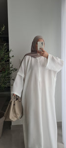 ABAYA FARASHA-BLANC