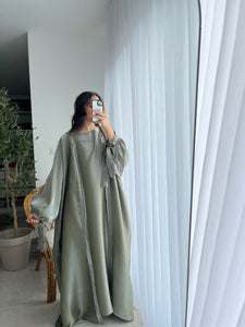 Abaya 2 pièces  - KAKI