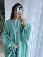 Charger l&#39;image dans la galerie, Abaya 2 pièces - TURQUOISE
