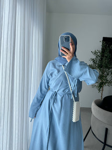 Robe croisée - Bleu