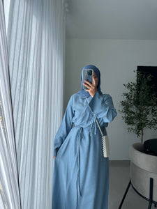 Robe croisée - Bleu