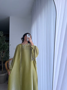 Abaya 2 pièces - VERT ANIS