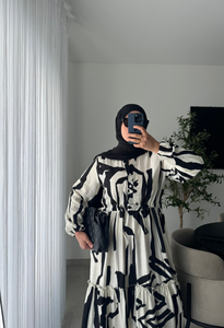 Robe AMARA-NOIR/BLANC