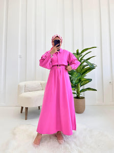 ROBE DENIM - ROSE