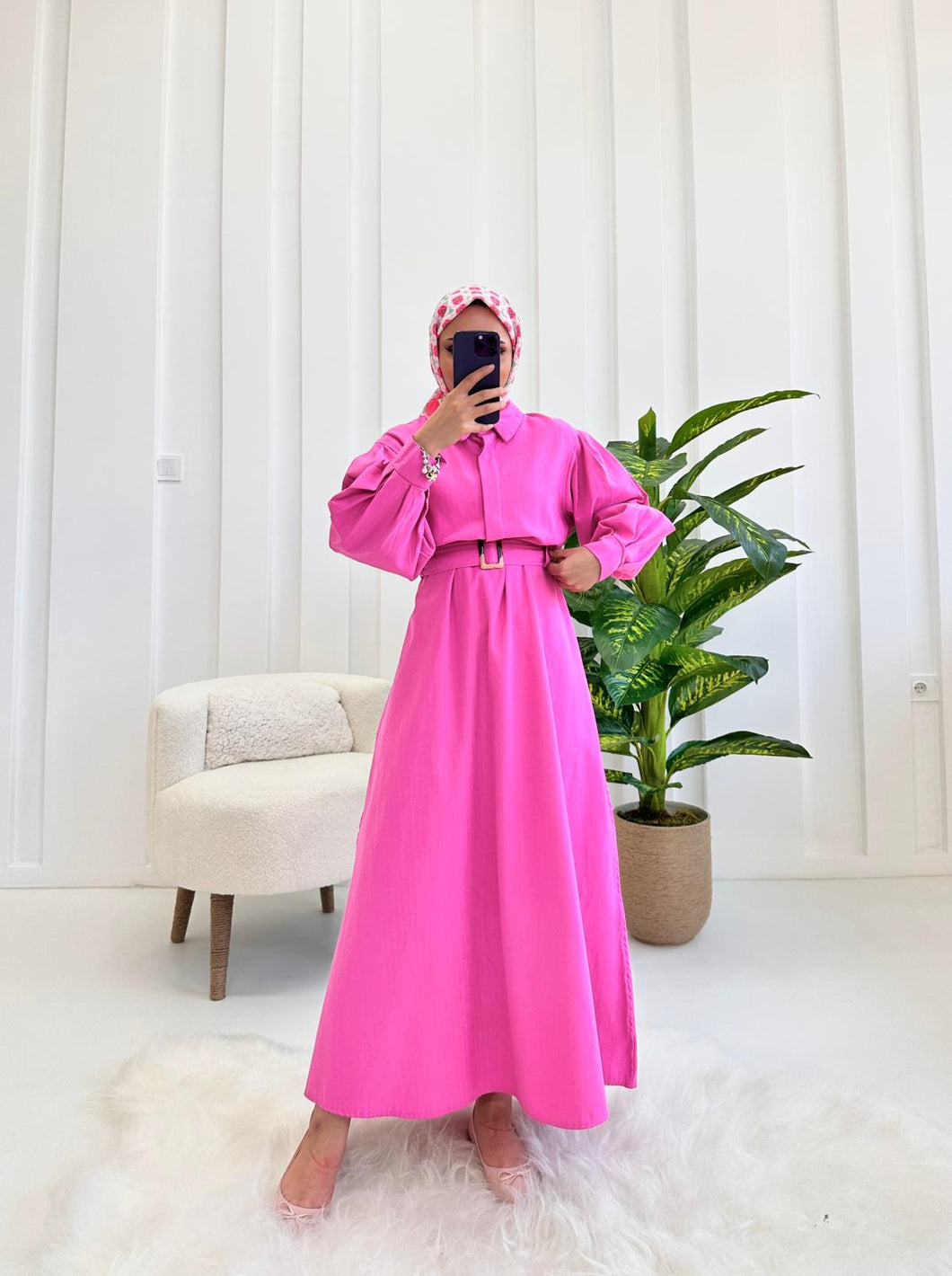 ROBE DENIM - ROSE