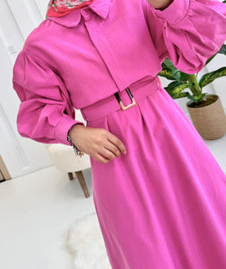 ROBE DENIM - ROSE