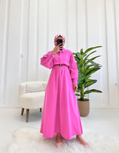 Charger l&#39;image dans la galerie, ROBE DENIM - ROSE
