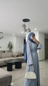 Abaya 3 pièces BLEU BÉBÉ