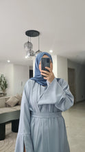 Charger l&#39;image dans la galerie, Abaya 3 pièces BLEU BÉBÉ
