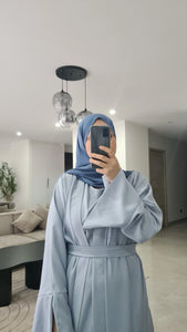 Abaya 3 pièces BLEU BÉBÉ