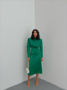 Robe mi Longue - Vert