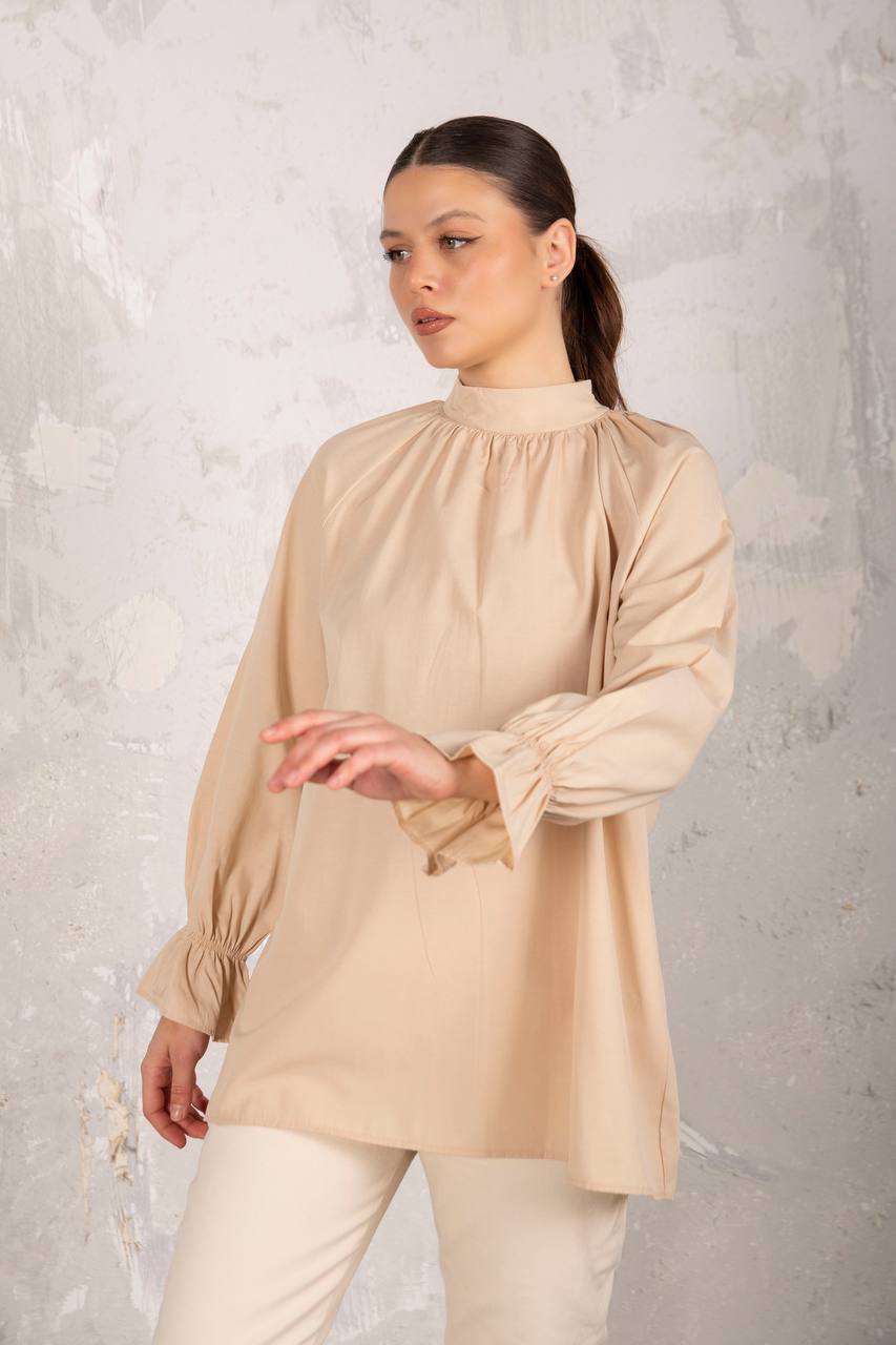 Blouse Longue -  NUDE