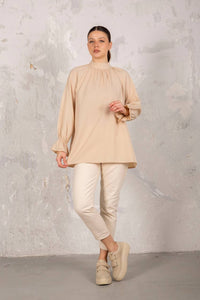 Blouse Longue -  NUDE